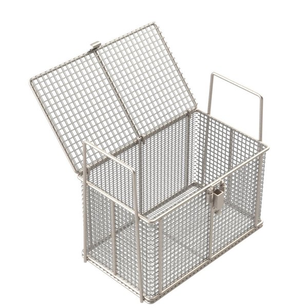 Anysizebasket Rectangular Wire Mesh Basket: 10Lx6Wx6H, 304 SS, 3/16 Rod Frame, Mesh: 2 x .063 TMT-100060060-Q02S